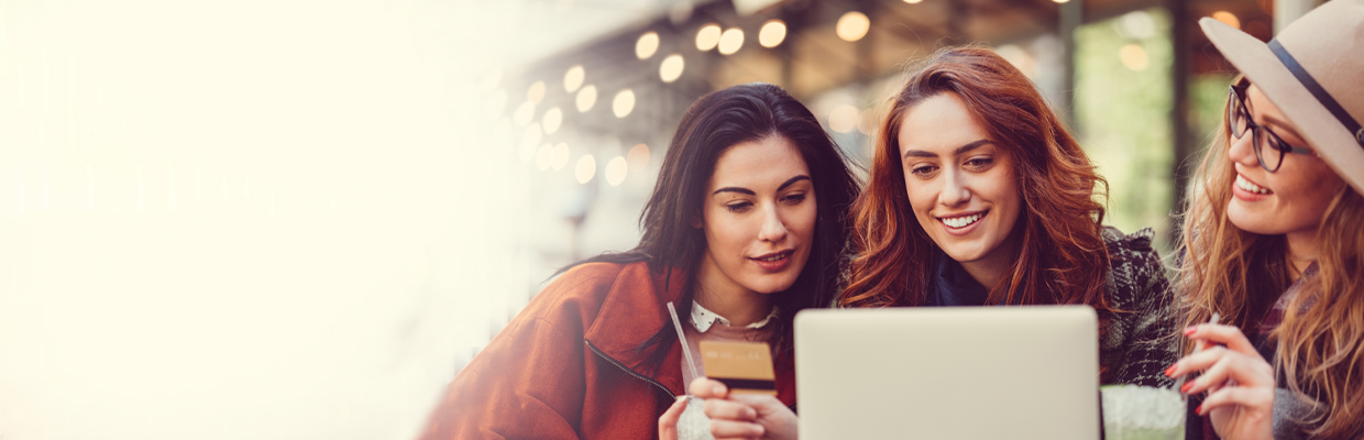 Women celebrating her birthday with friends; Image used for HSBC Philippines Credit Card Application page