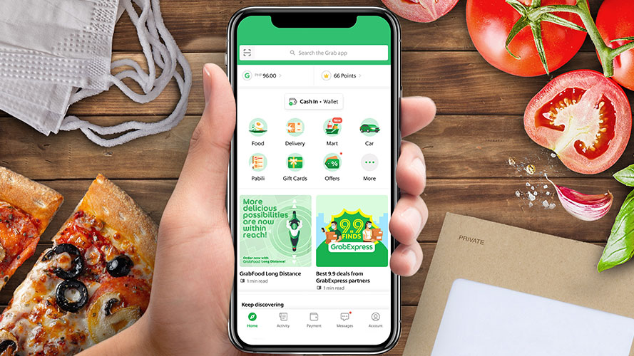 free grab evouchers; image used for the HSBC Philippines evouchers page